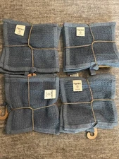 16ct Figmint Reusable Scrubber Dishcloth Set, Dusty Blue 6" x 6" each