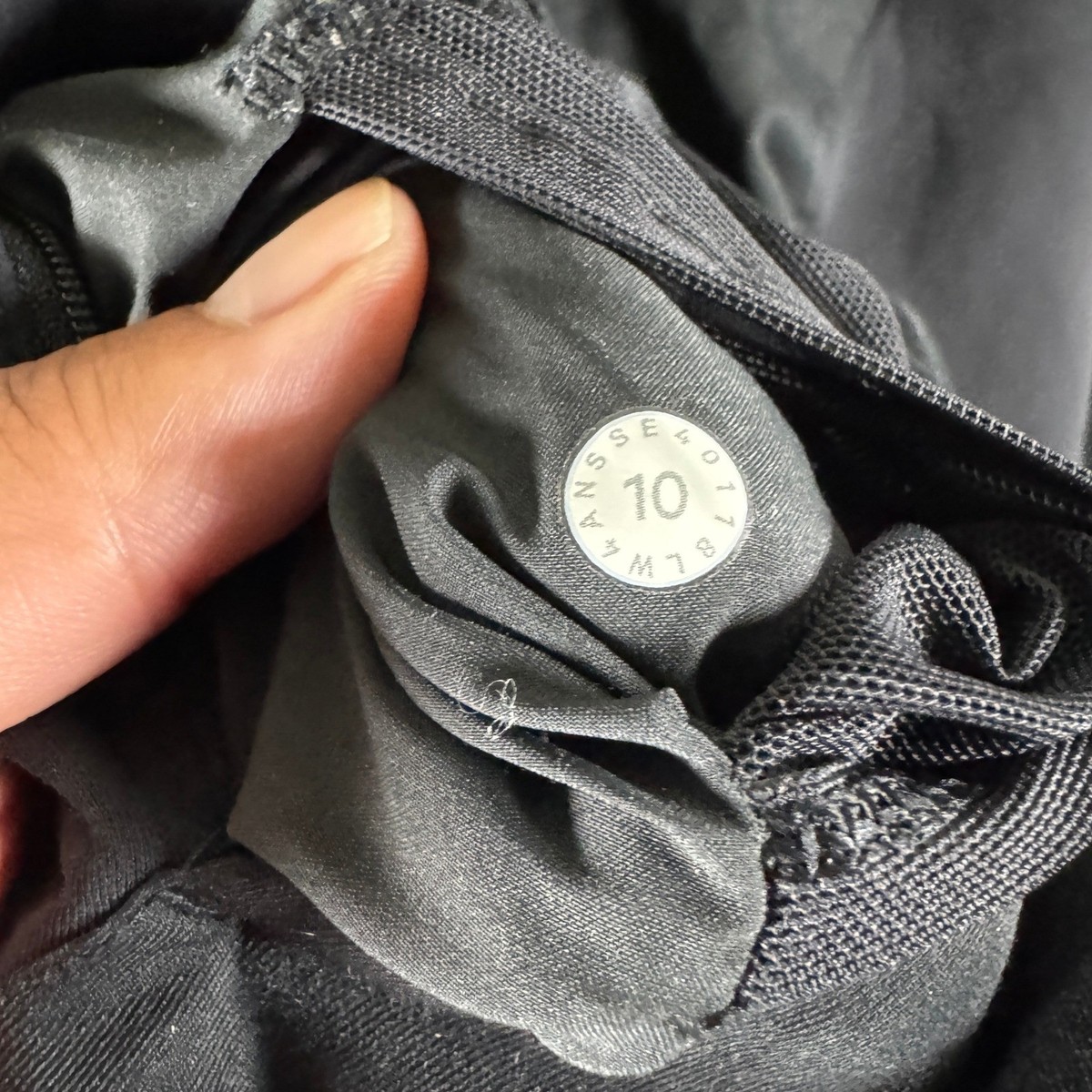 Lululemon Athletica Black Technical Full Zip Jacket Packable Hood Size 10 LW1ANS View 5