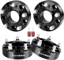 Richeer 1.5 inch 5x5 Wheel Spacers for 2018-2024 - M14x1.5 Studs 