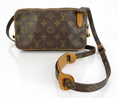 Auth LOUIS VUITTON Marly Bandouliere Monogram Crossbody Shoulder