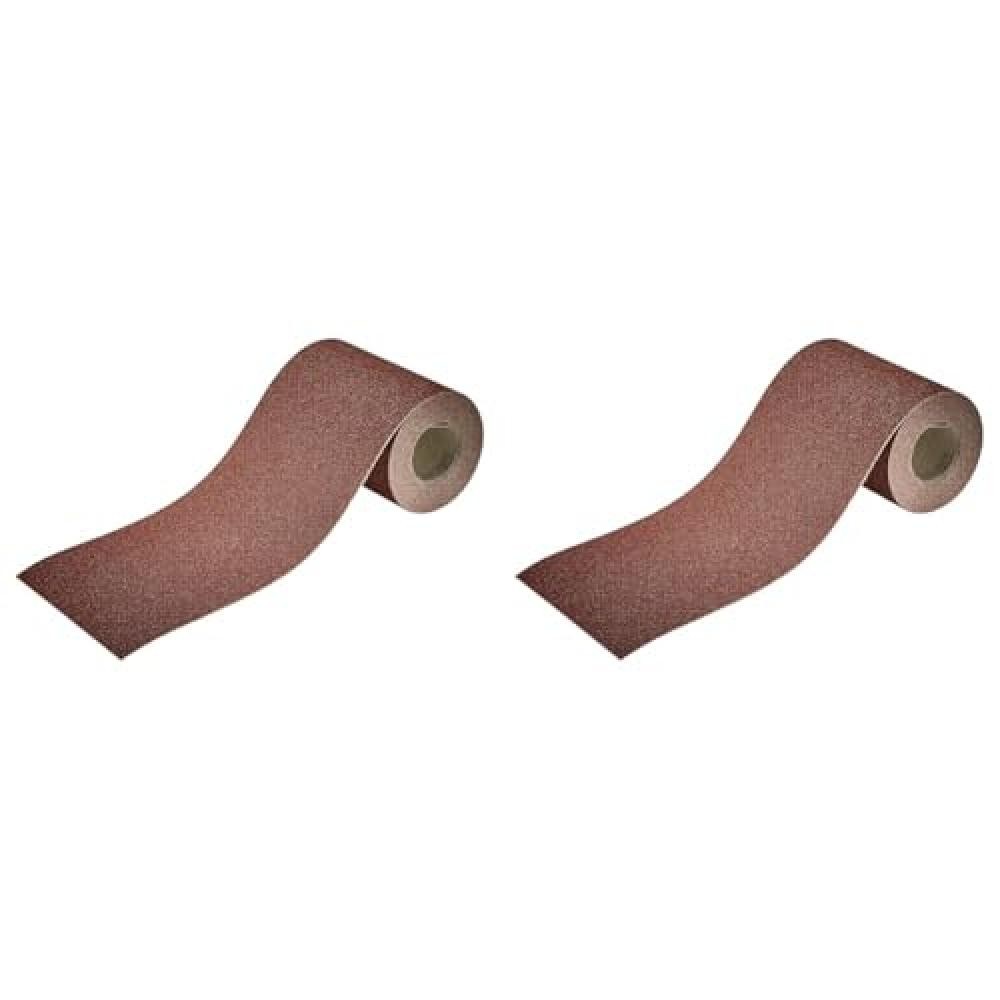 Wolfcraft Set 2 Rotoli Carta Abrasiva Grana 80 - 4mt per Levigatura - 1