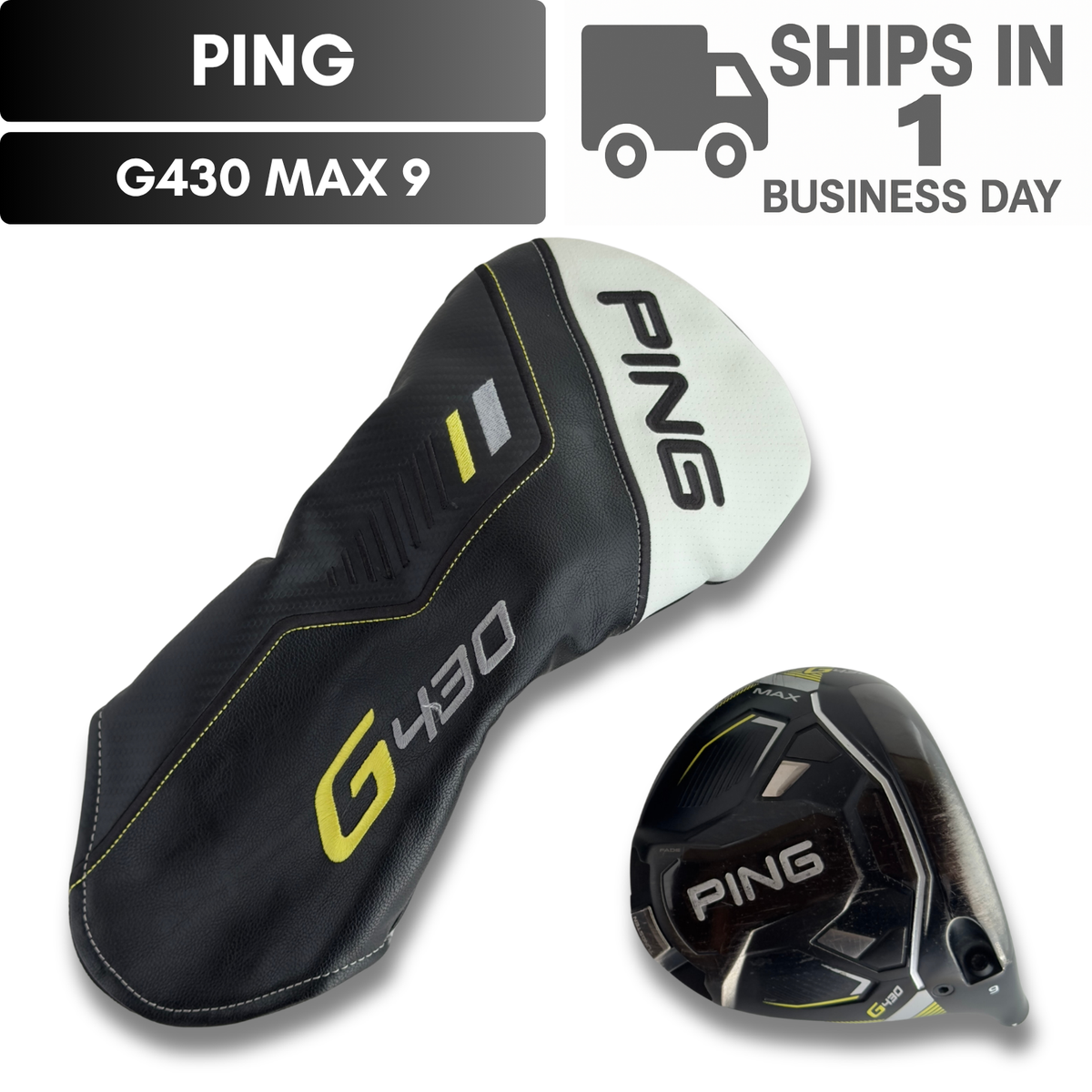 PING G430 MAX 9* Driver Head Only Right Hand USED #6630 FAST SHIP