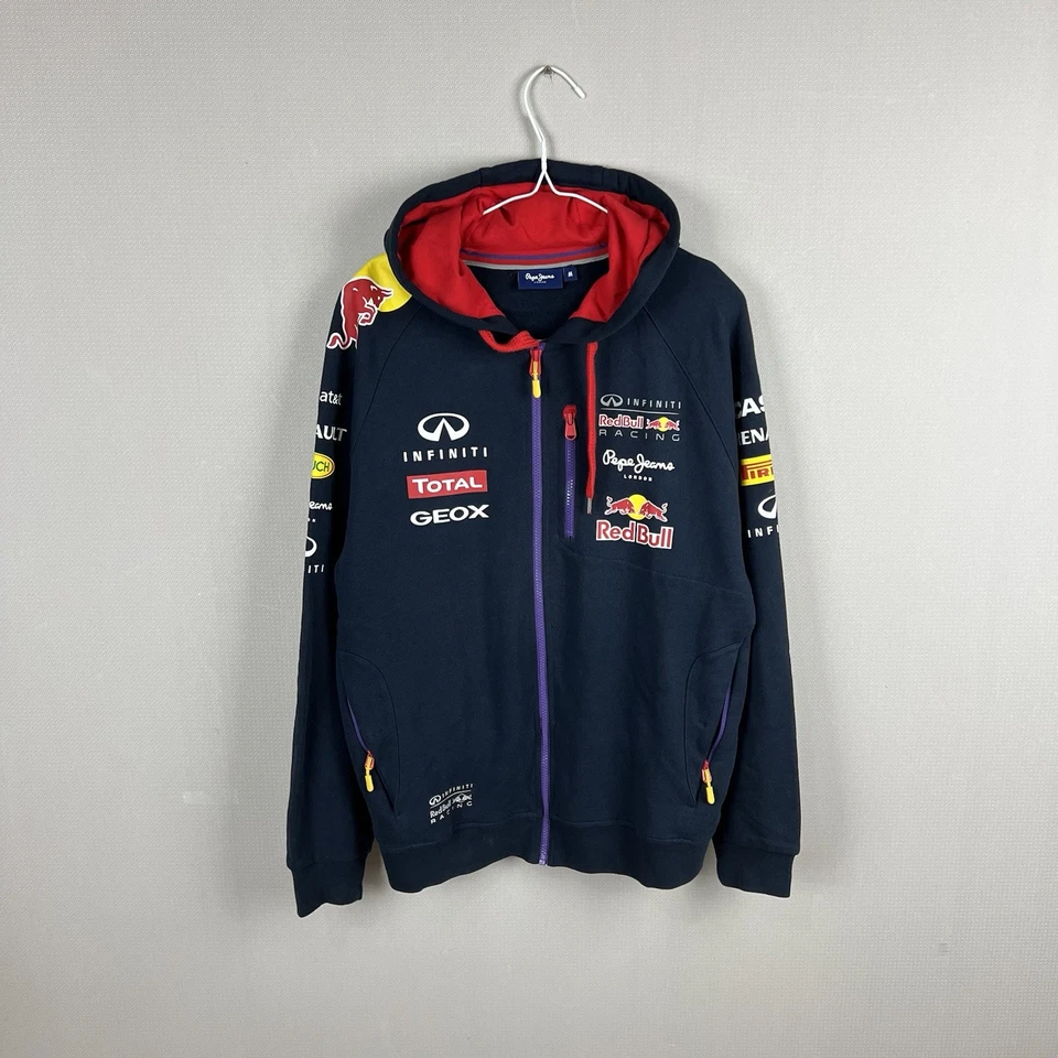 Pepe Jeans Red Bull F1 Fórmula Uno Carreras Cremallera Completa Sudadera con Capucha Para Hombre Talla Memium Foto 2 de 4