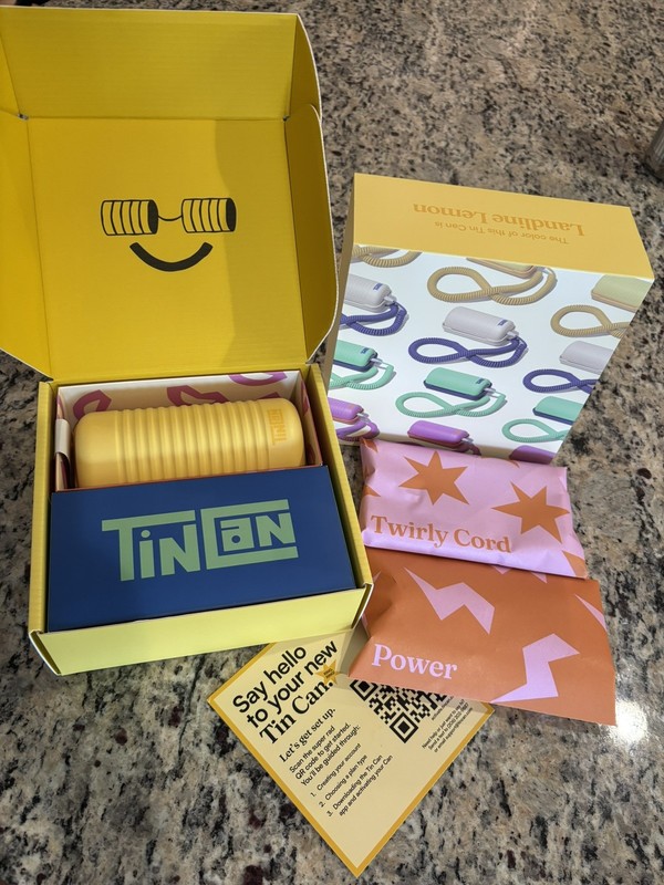 Tin Can Landline Phone Wifi Calling for Kids in Landline Lemon - NEW IN BOX
