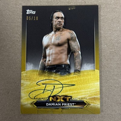 2020 Topps WWE Damian Priest NXT Roster Gold Autograph Auto 5 of 10
