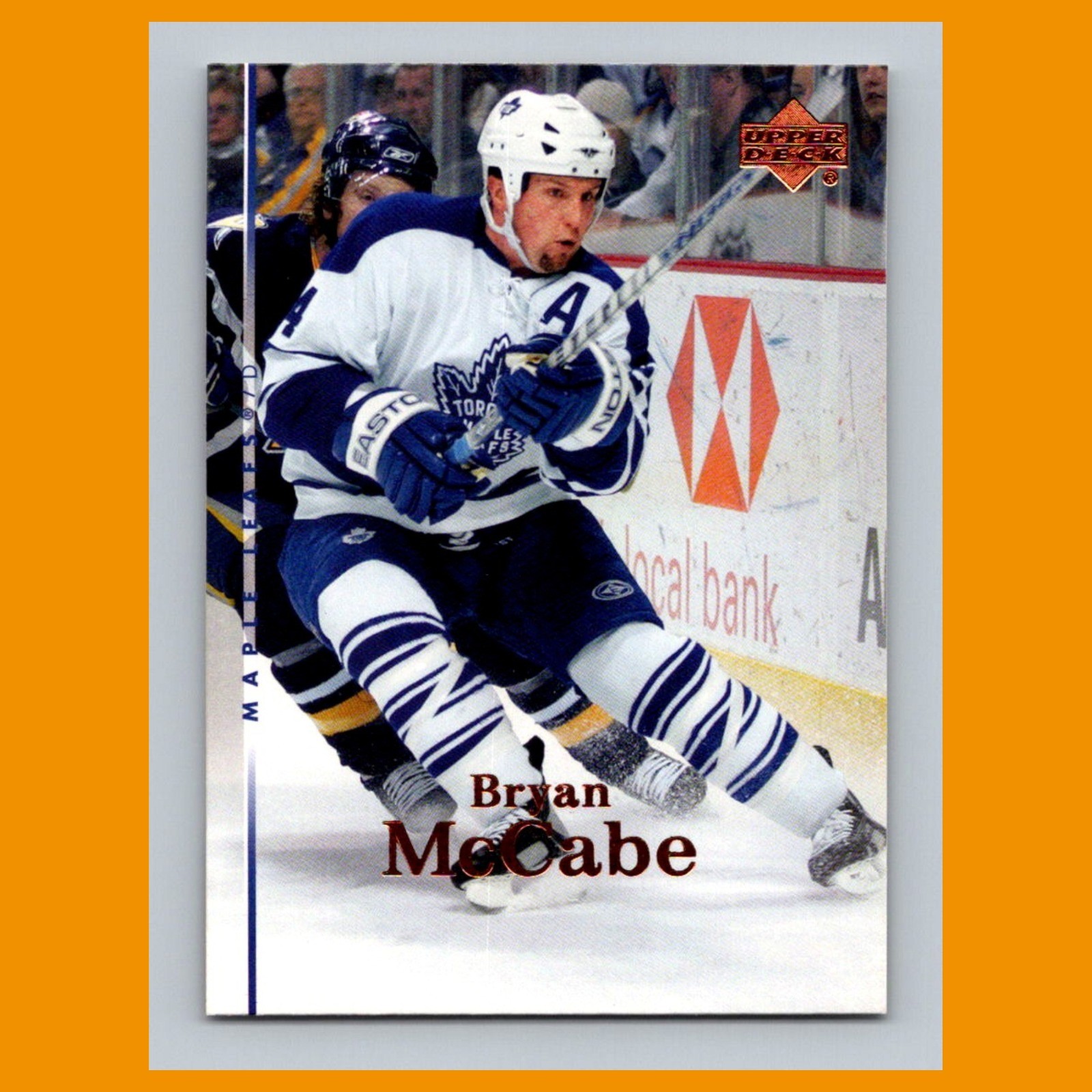 Bryan McCabe #153 2007-08 Upper Deck Toronto Maple Leafs Hockey Card NHL