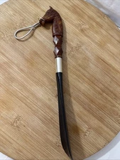 Vintage Horse Head Shoe Horn 1960's Valet Lucite 9  Inch Ornate