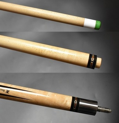 Vintage LEGEND Adam Cue Ebony 6-Point Twin Joint TSJ Leather Pool