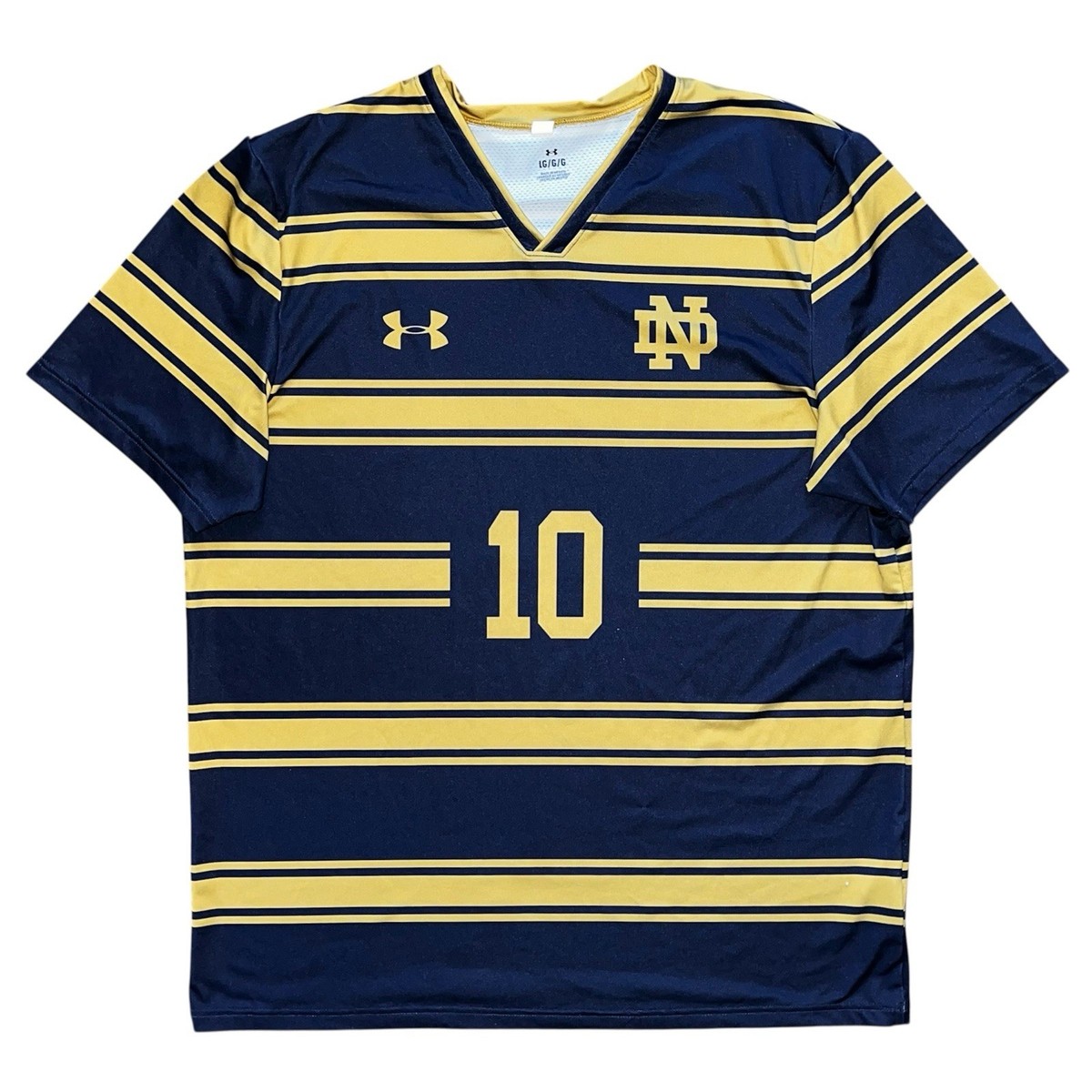 Mens Under Armour Notre Dame Fighting Irish Striped Sample Soccer