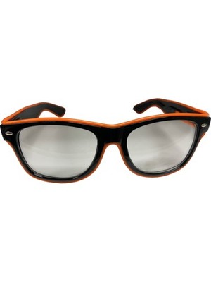 Orange Party Wire   EL Wire Lite-up Wayward Traveler Glasses