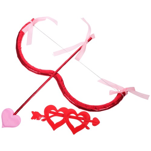 Valentines Day Cupid Costume Cosplay Prop Bow Arrow And Heart Glasses Party Set