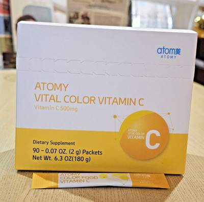 ATOMY Vital Color Vitamin C 2g x 90 ea 500mg of vitamin C Powder Easy stick