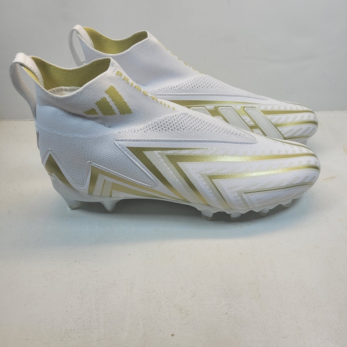 Adidas Freak Ultra 23 Incline Primeknit White Gold Sz 10 Football