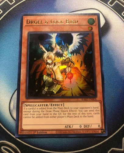 *** DROLL & LOCK BIRD *** 1ST EDITION MINT ULTRA RARE RA01-EN006 YUGIOH!