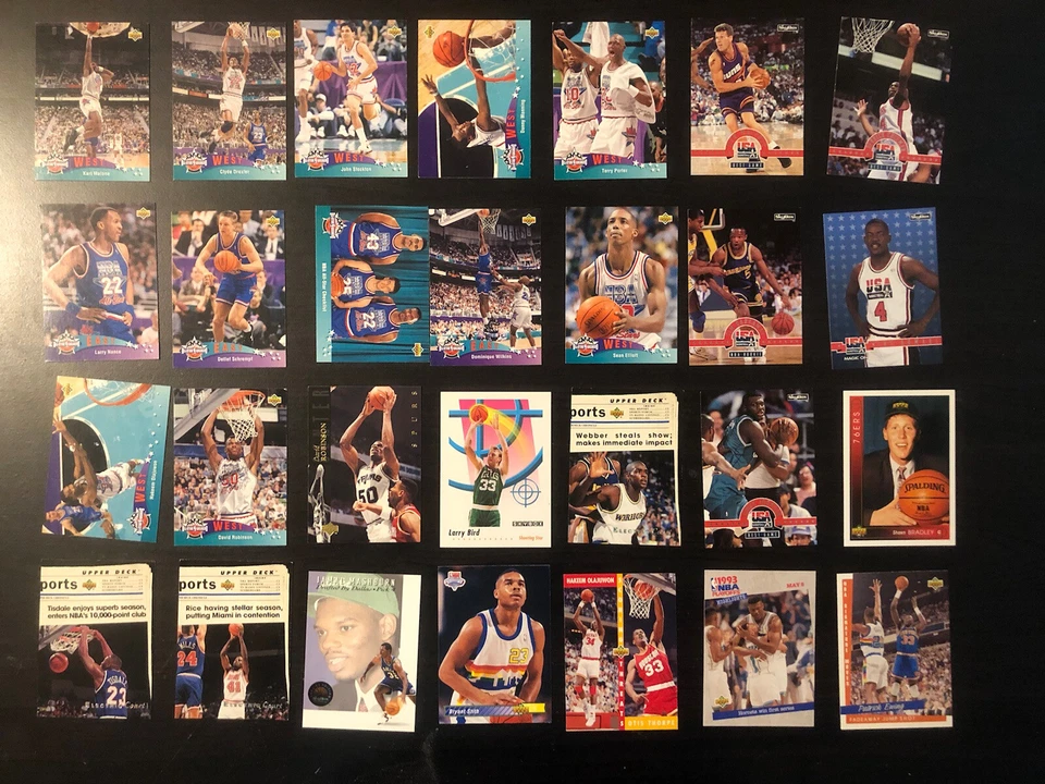 Gran Lote 1600+ Tarjetas Deportivas Años 90 NBA, MLB, NCAA, NFL, NHL PATIO, All Stars, Rookies Foto 2 de 4