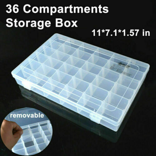 4PCS Small Plastic Storage Container Boxes Box DIY Coins Screws Jewelry  Travel