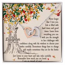 To My Daughter Necklace, Gift For Daughter from Dad, Father to Daughter Gift