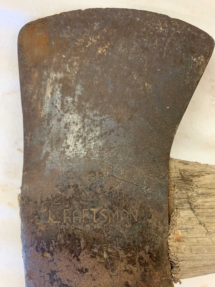 値下げしました！Real Antique small chert Vintage Craftsman 3-2 Double Bit Axe With Good Original 32” Handle