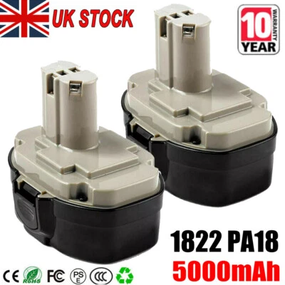 2X For Makita 18V Battery PA18 1822 1823 1833 1834 8390D 8391D 4334D 194158-6 UK