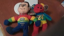 1999 Teddy Bear JEFF GORDON 24 TEAM SPEED BEANIE Plush Figure Coolbeans Racing