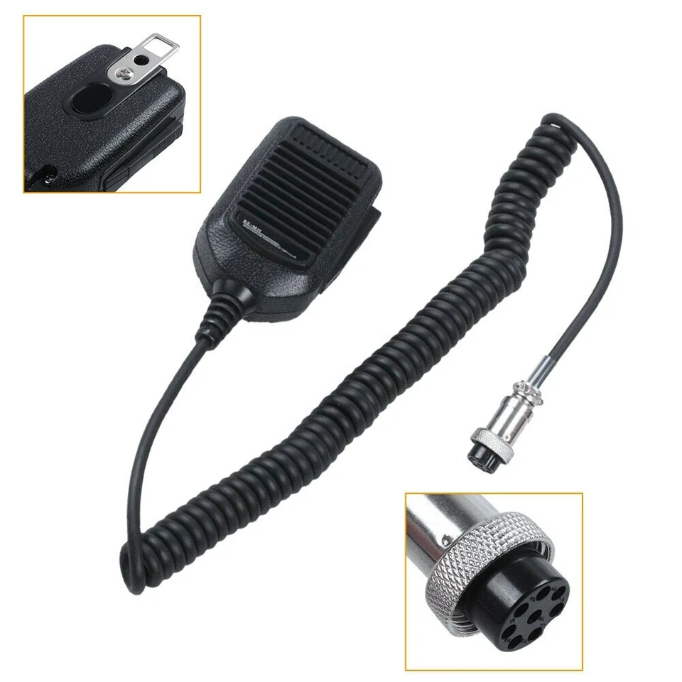 8 Pin Kunststoff Handlautsprecher Mikrofon Autoradio Elektro Walkie Talkie für ICOM HM36 - Bild 2 von 4