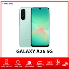 Samsung Galaxy A26 5G Dual SIM Unlocked Android Smartphone AU – Mint/8GB+256GB