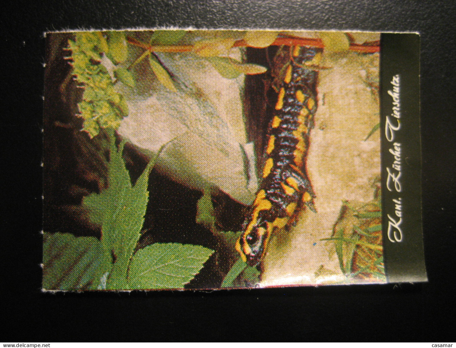 Kant Zurcher Tierschutz Salamandra Salamender Slight Faults Poster Stamp Vignett