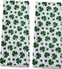 St. Patrick's Day Irish Green Shamrock Kitchen Hand Dish Towel Home Decor