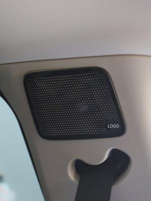 Black Stainless Steel Rear Speaker Audio Trim Cover For Ford Explorer 2020-2022