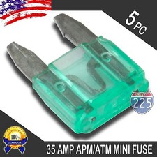 5 Pack 35A Mini Blade Style Fuses APM/ATM 32V Short Circuit Protection Car Fuse