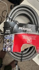 Master Lock 70D Braided Steel Looped end Coat...