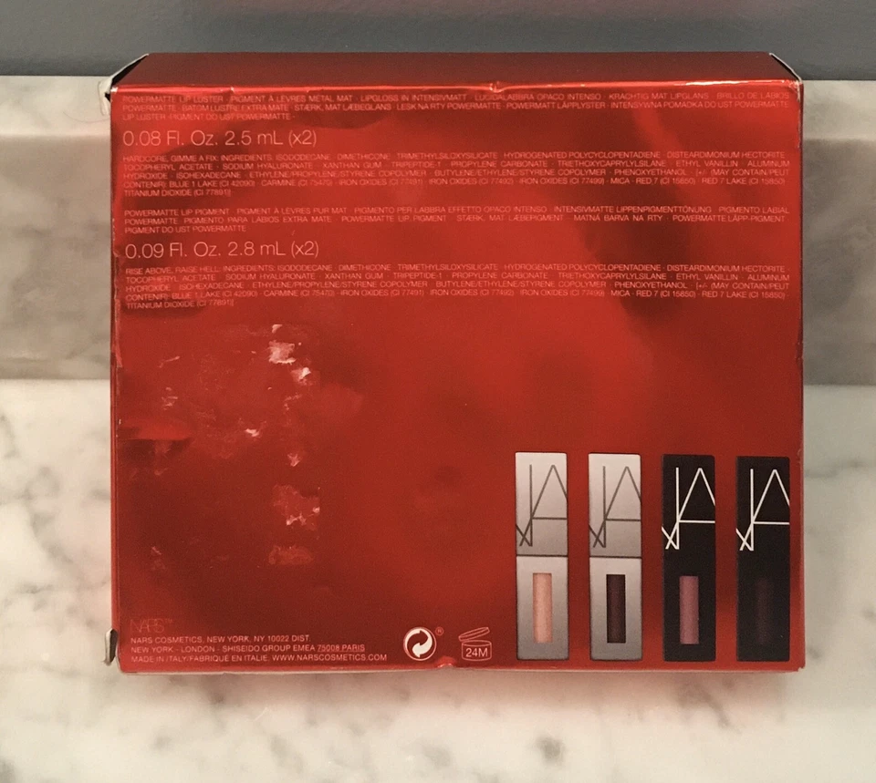 NARS Lip Clash Power Matte Lip Lusters & Pigments 2 Of Each NEW IN BOX - Image 2 of 4