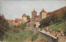 CPA AK Rothenburg Kobolzellertor und Steig GERMANY (1076376)