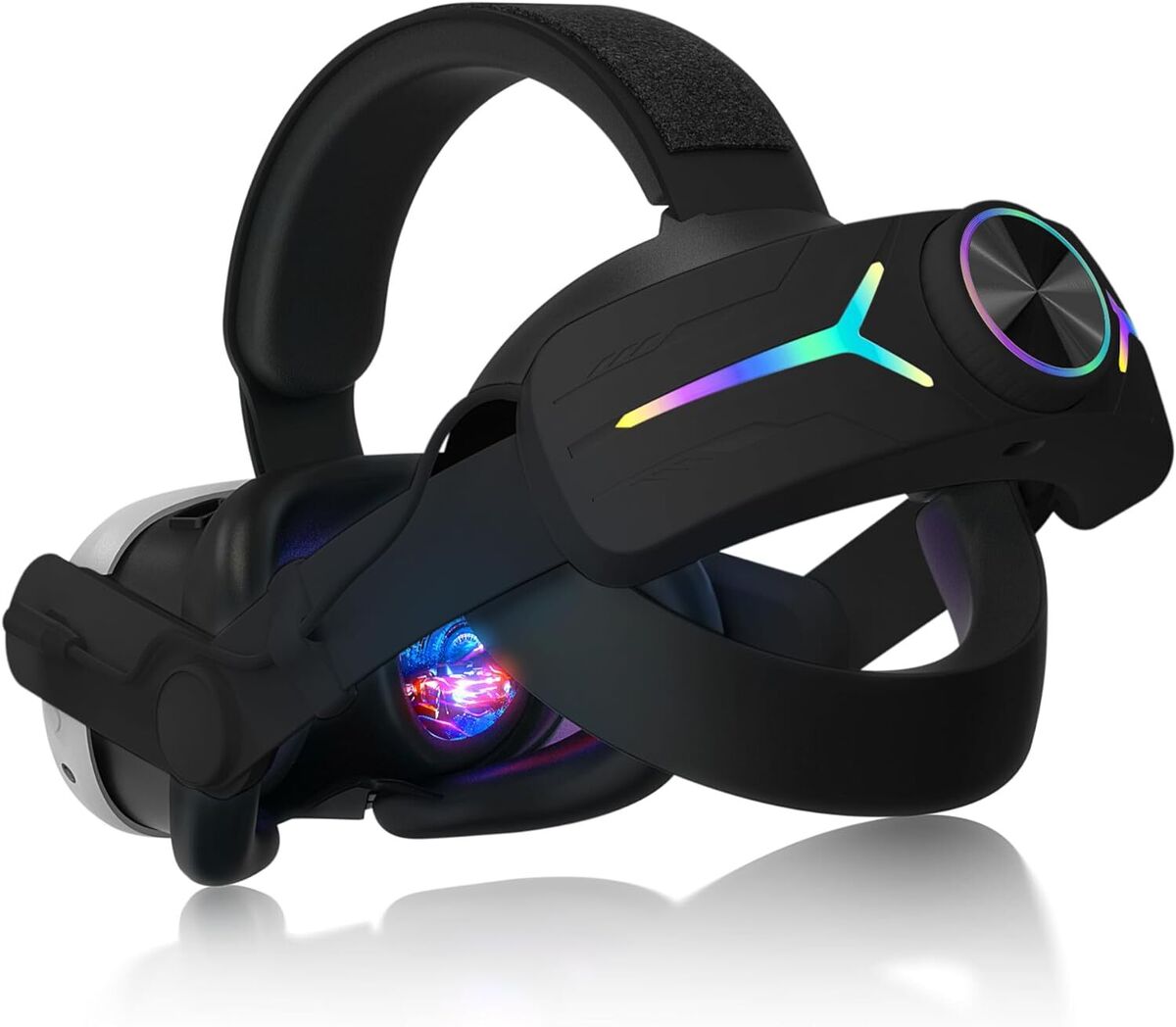 For Meta Oculus Quest 3 VR Headset LED RGB Elite Head Strap w