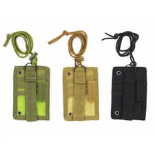 Tactical ID Card Case Holder Badge Holder with Neck Lanyard Key Ring Adjustable