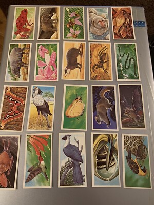 Full Set INCREDIBLE CREATURES (Walton) by Brooke Bond & Co Ltd 1986