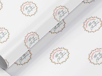 Personalisiertes Geschenkpapier Weihnachten, Geschenkpapier, beliebiger Name, beliebiger Wortlaut