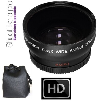 Hi Definition Wide Angle With Macro Lens For Sony HDR-SR12 HDR-SR11 