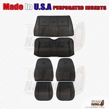 1999 To 2004 Ford Mustang Gt Driver Passenger Leather Replacement Cover Black