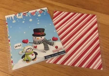 Cold Snowman Penguin Winter Front/Back Cover Set 4 use w Erin Condren Planner