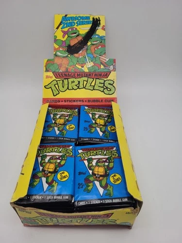 Teenage Mutant Ninja Turtles  Series 2 Box - 1990 Topps 48 Packs (Damaged Box)