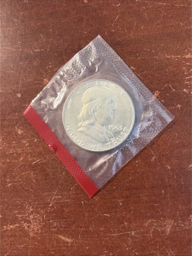 1963-D Denver Mint Silver Franklin Half