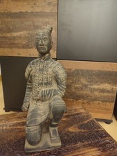 Deko Figur Skulptur Krieger Antik Optik 36x15cm