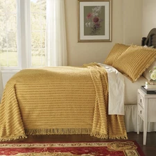 BrylaneHome Chenille 100% Cotton Bedspread