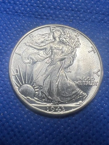 Estate Find 1943-P Walking Liberty Half Dollar  BU HIGH GRADE WWII COIN #742