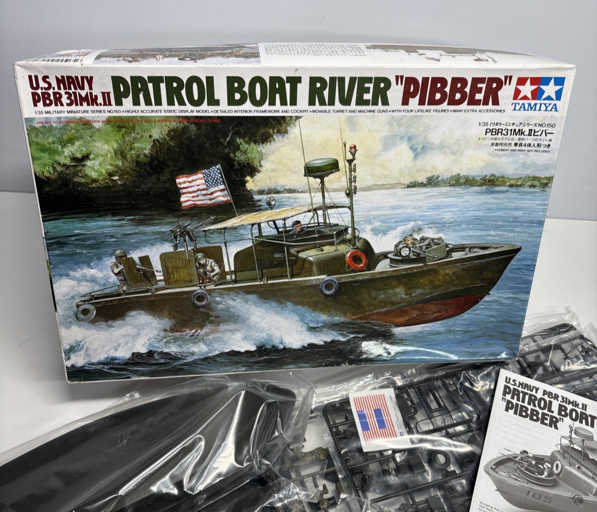 Tamiya 35150 US Navy Patrol Boat ""Pibber"" PBR31 Mk.II 1/35 Scale Sealed Bag