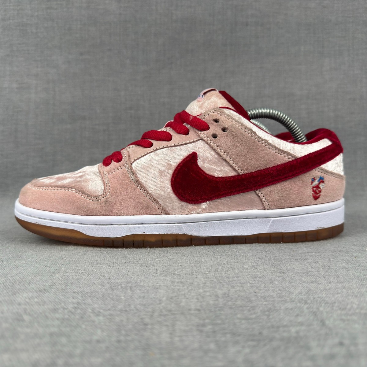 Nike SB Dunk Low StrangeLove Mens 8.5 Pink Velvet Suede