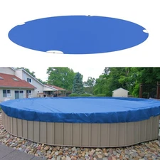 Pool Cover for Above Ground Pools,19ft Round Winter Pool Cover for 15ft Swimm...