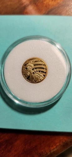 2016 Cook Islands Statue of Liberty Coin-1/10 Ounce 24K Gold .0239 AGW-Free Ship