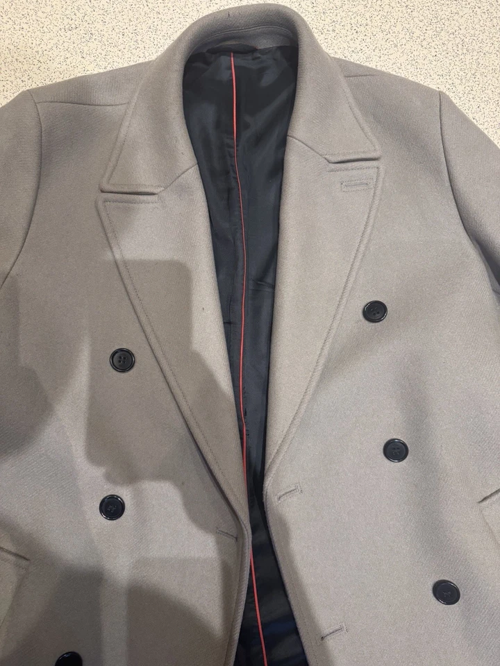 Hugo Boss Wool Overcoat - Image 3 of 4